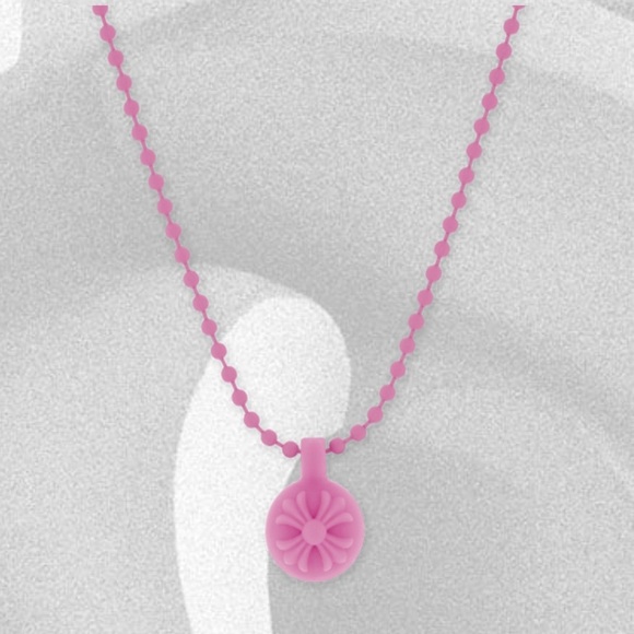 Chrome Hearts Silichrome Crossball Charm Pink Green Set